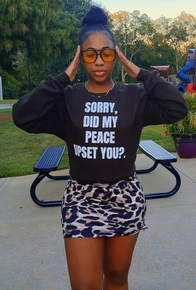 ***Sorry Did My Peace - Sweatshirt Brown
