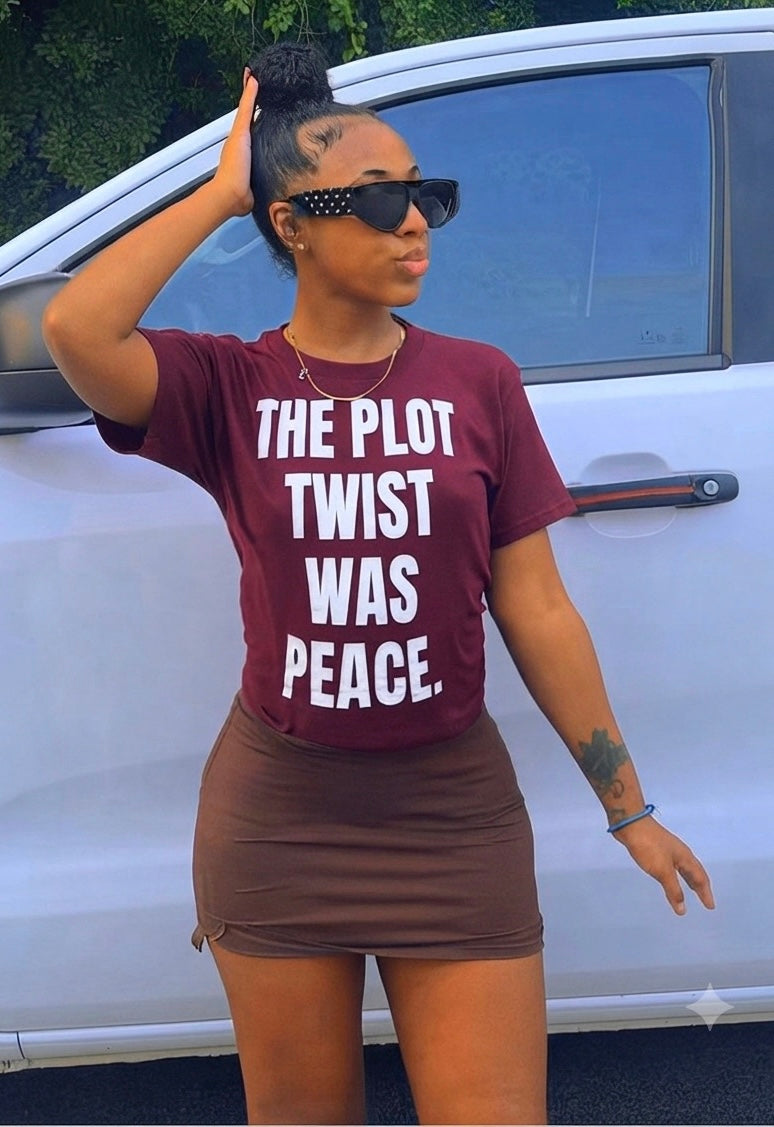 **_Plot Twist - Maroon Unisex