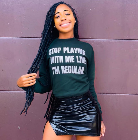 0Stop Playing- Sweatshirt Unisex