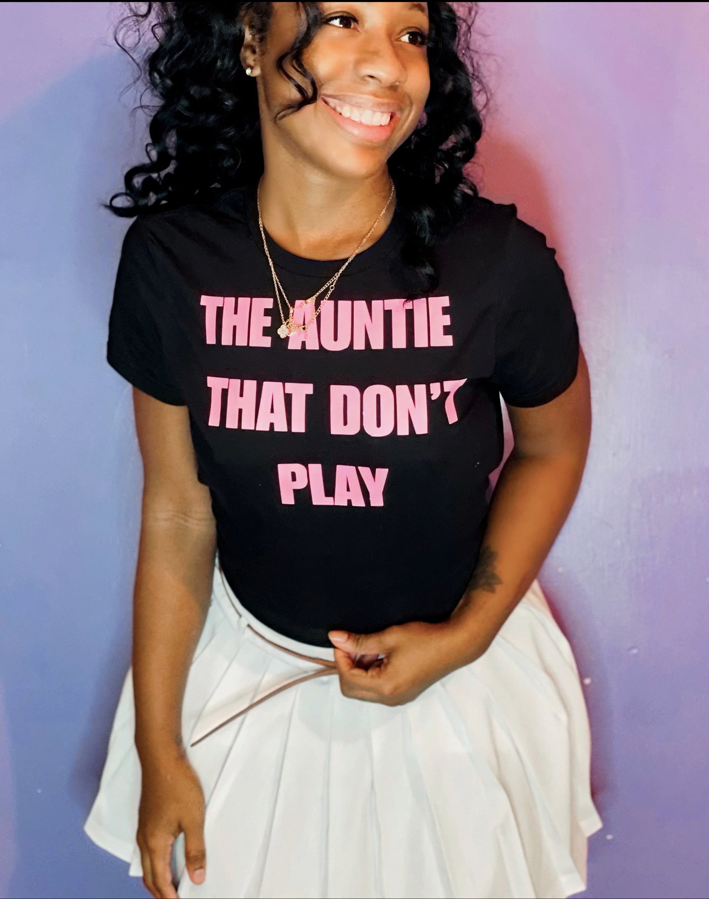 00 Auntie Don’t Play-Pink Unisex